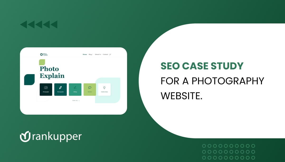 A screenshot of the case study page for the case study: SEO Case Study for Photoexplain.com